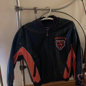 Chicago Bears Leather Jacket by: Carl Banks for Wilsons